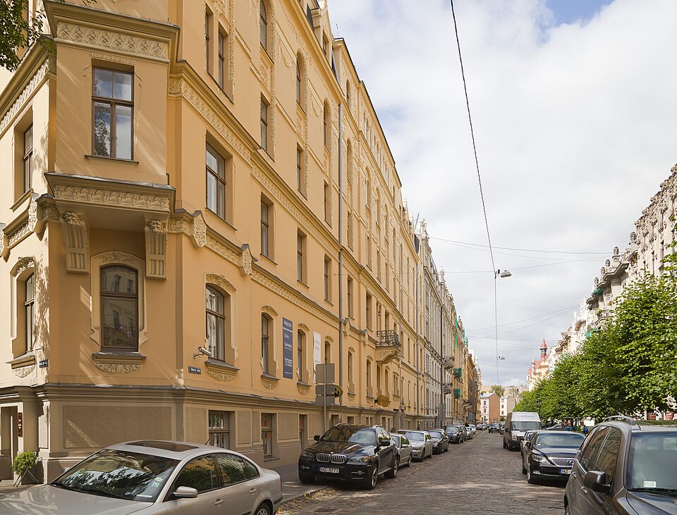 Art Nouveau facades on Alberta iela, Riga