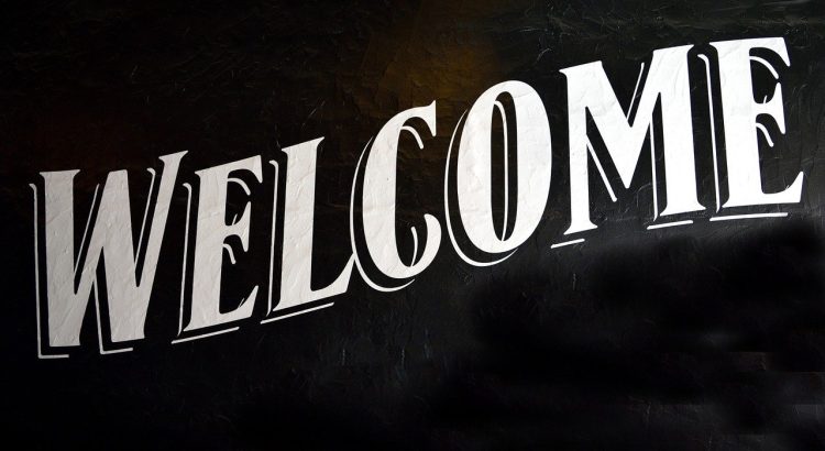 welcome sign